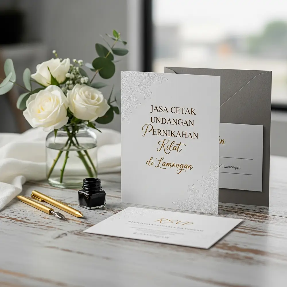 jasa cetak undangan pernikahan kilat di lamongan