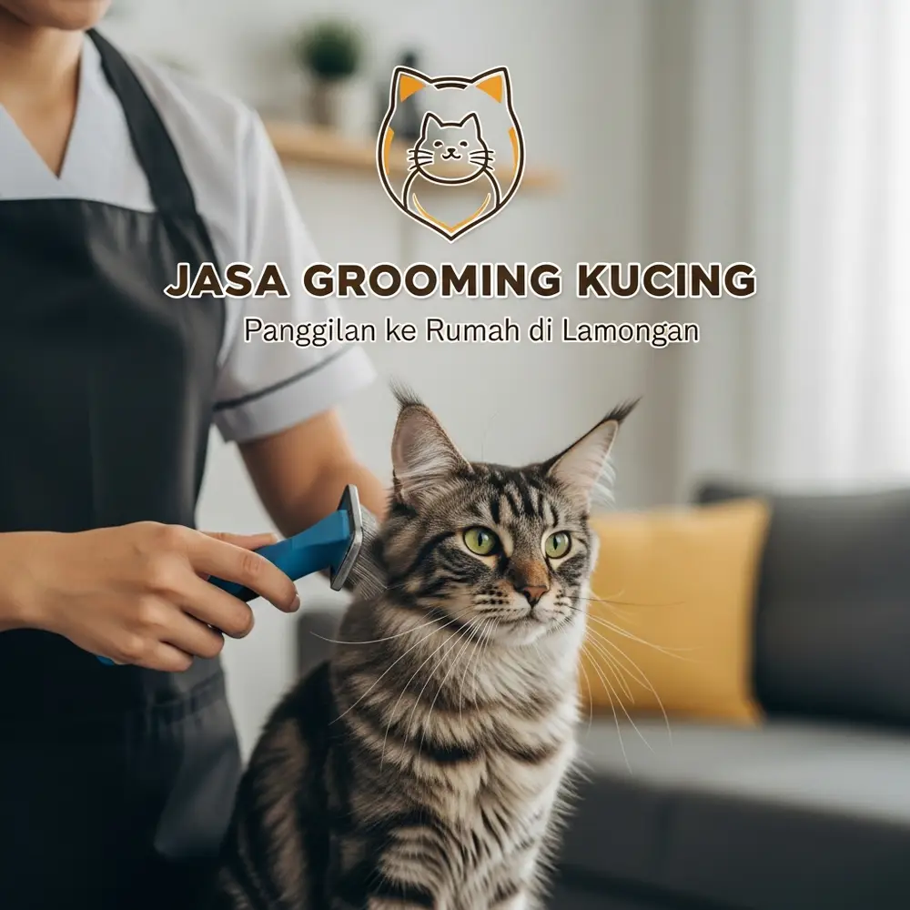 jasa grooming kucing panggilan ke rumah di lamongan