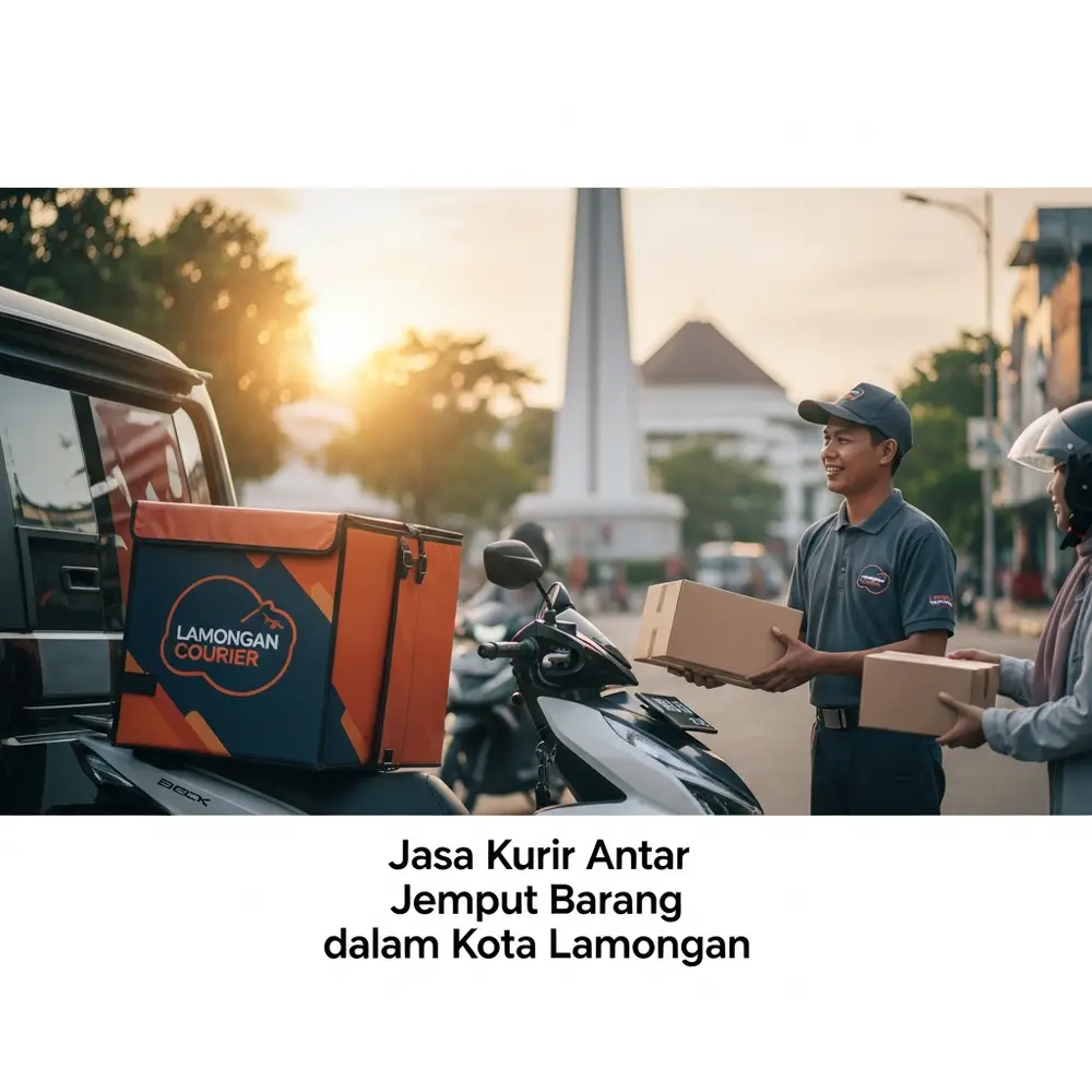 jasa kurir antar jemput barang dalam kota lamongan