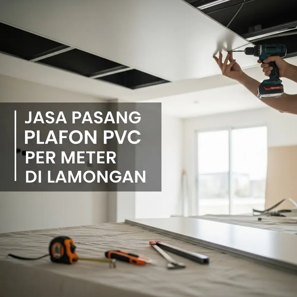 jasa pasang plafon pvc per meter di lamongan