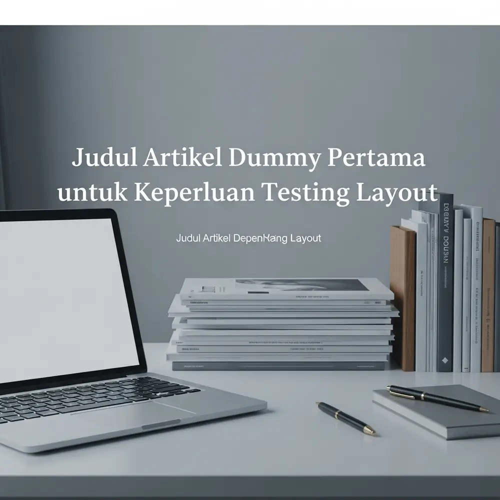 Judul Artikel Dummy Pertama untuk Keperluan Testing Layout