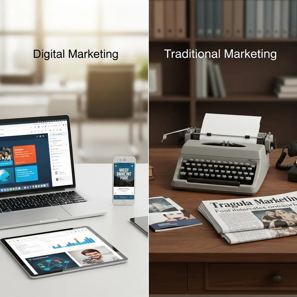 Perbedaan Digital Marketing dan Marketing Tradisional - Digital Marketing