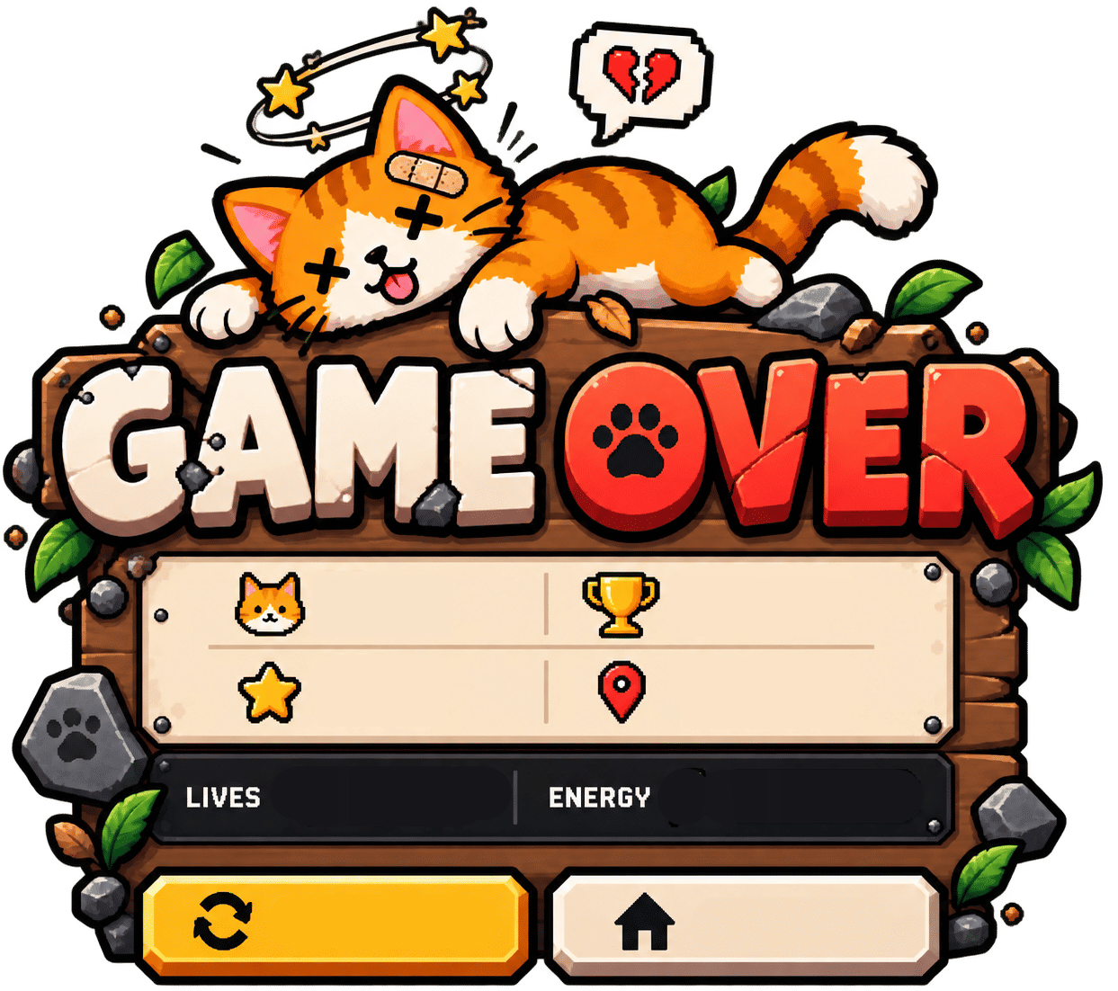 Game Over HUD