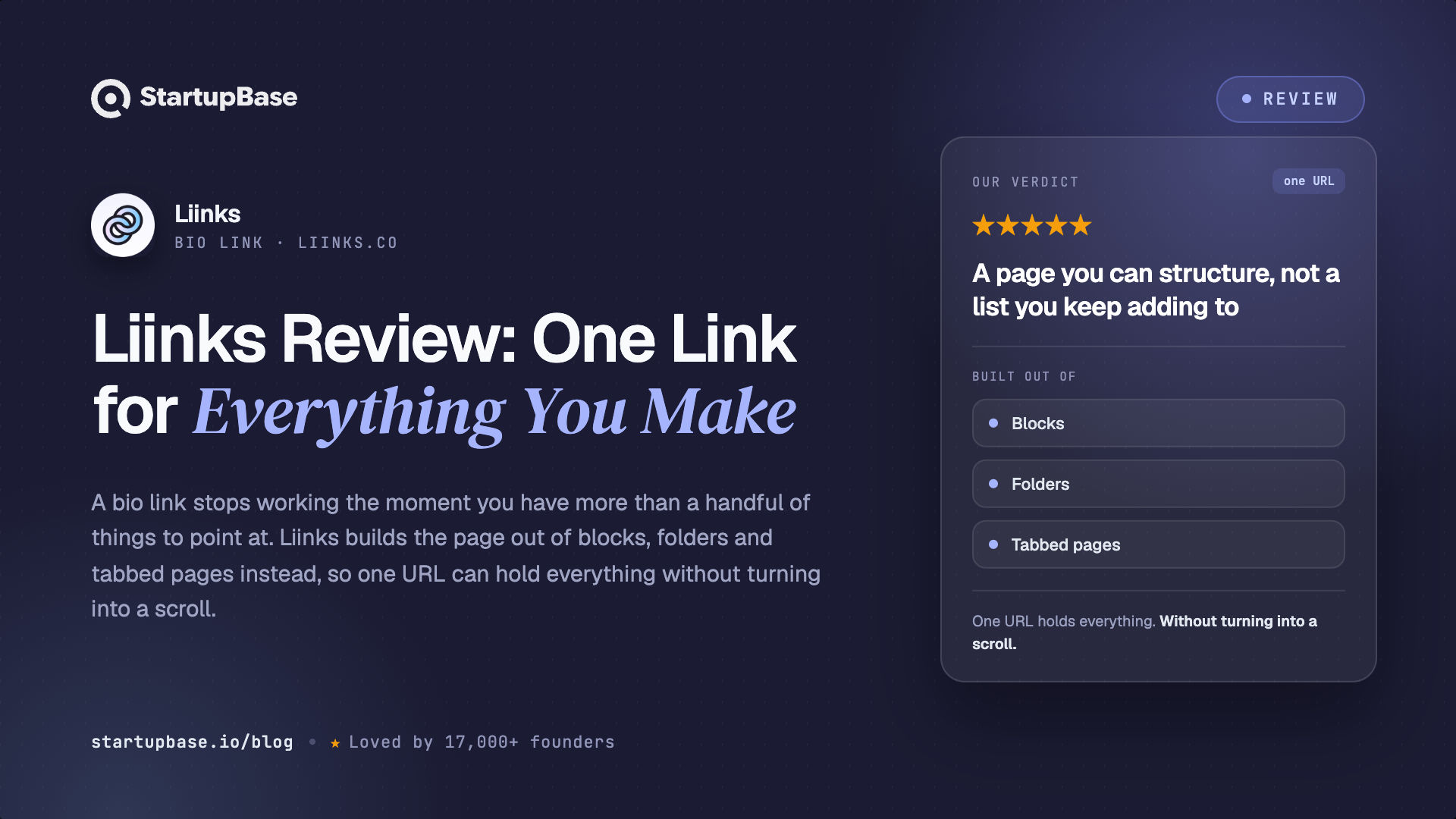 Liinks Review: One Link for Everything You Make