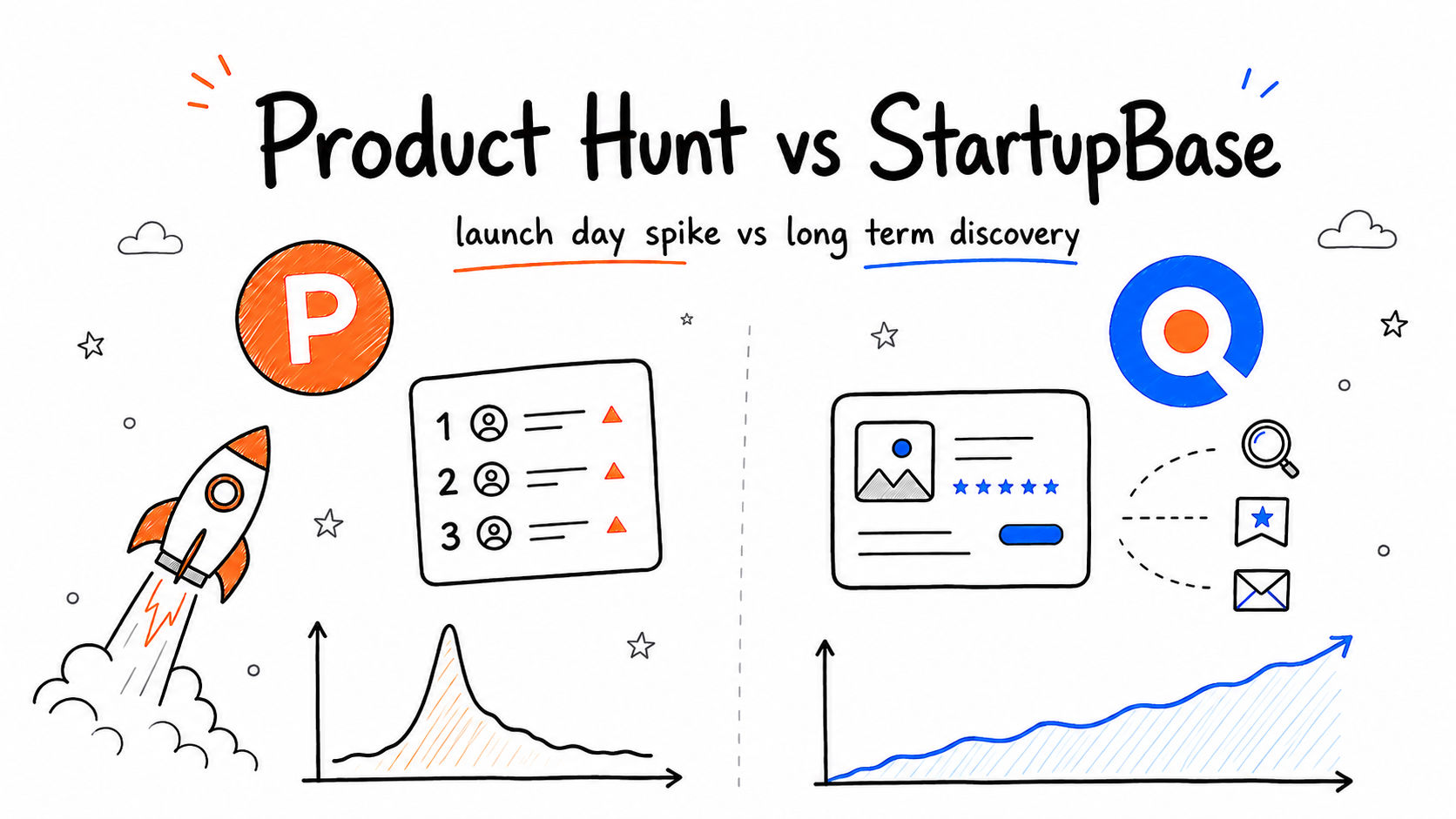 Product Hunt vs StartupBase: Where Should You Launch Your Startup?