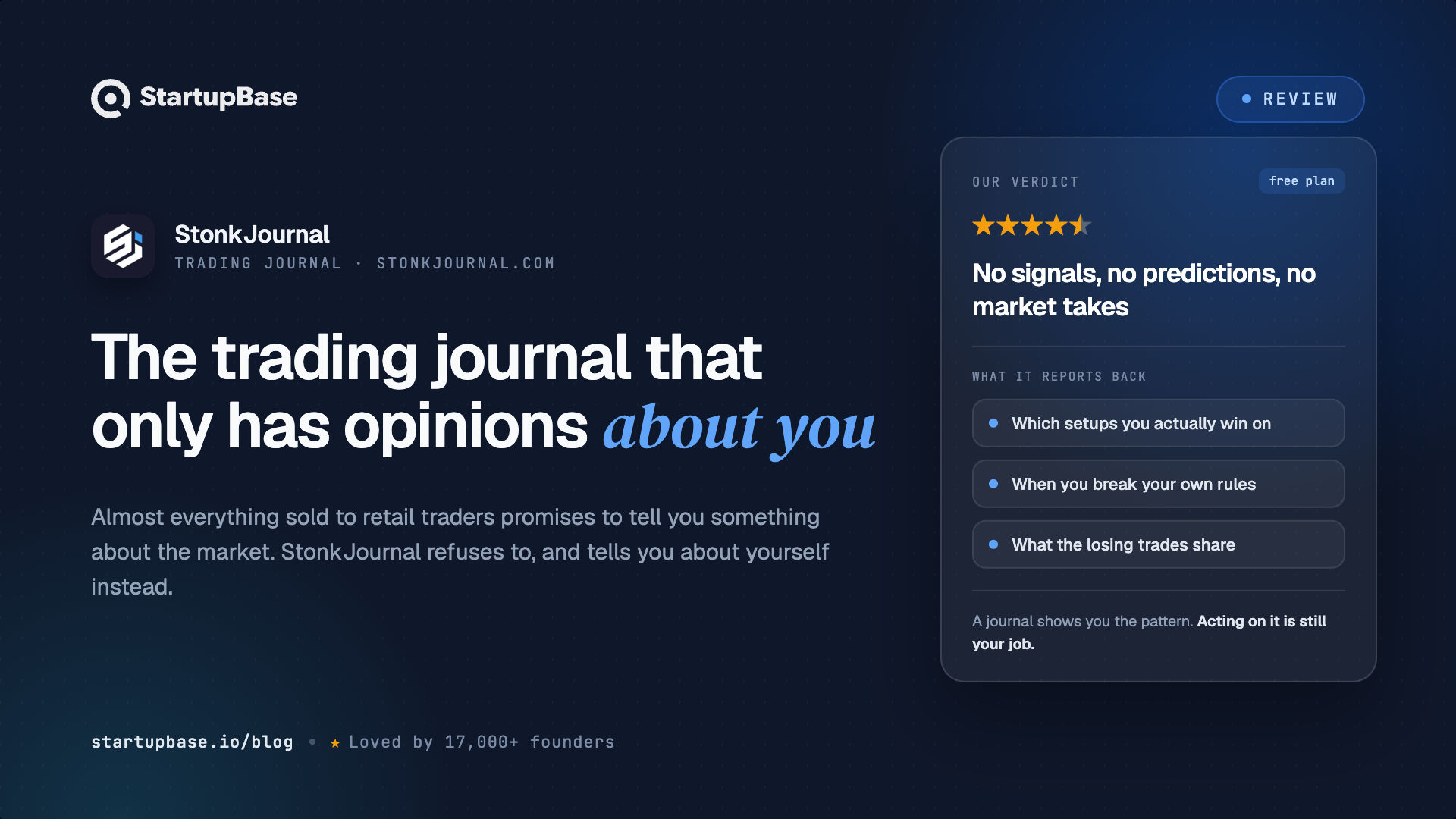 StonkJournal Review: The Trading Journal That Only Has Opinions About You