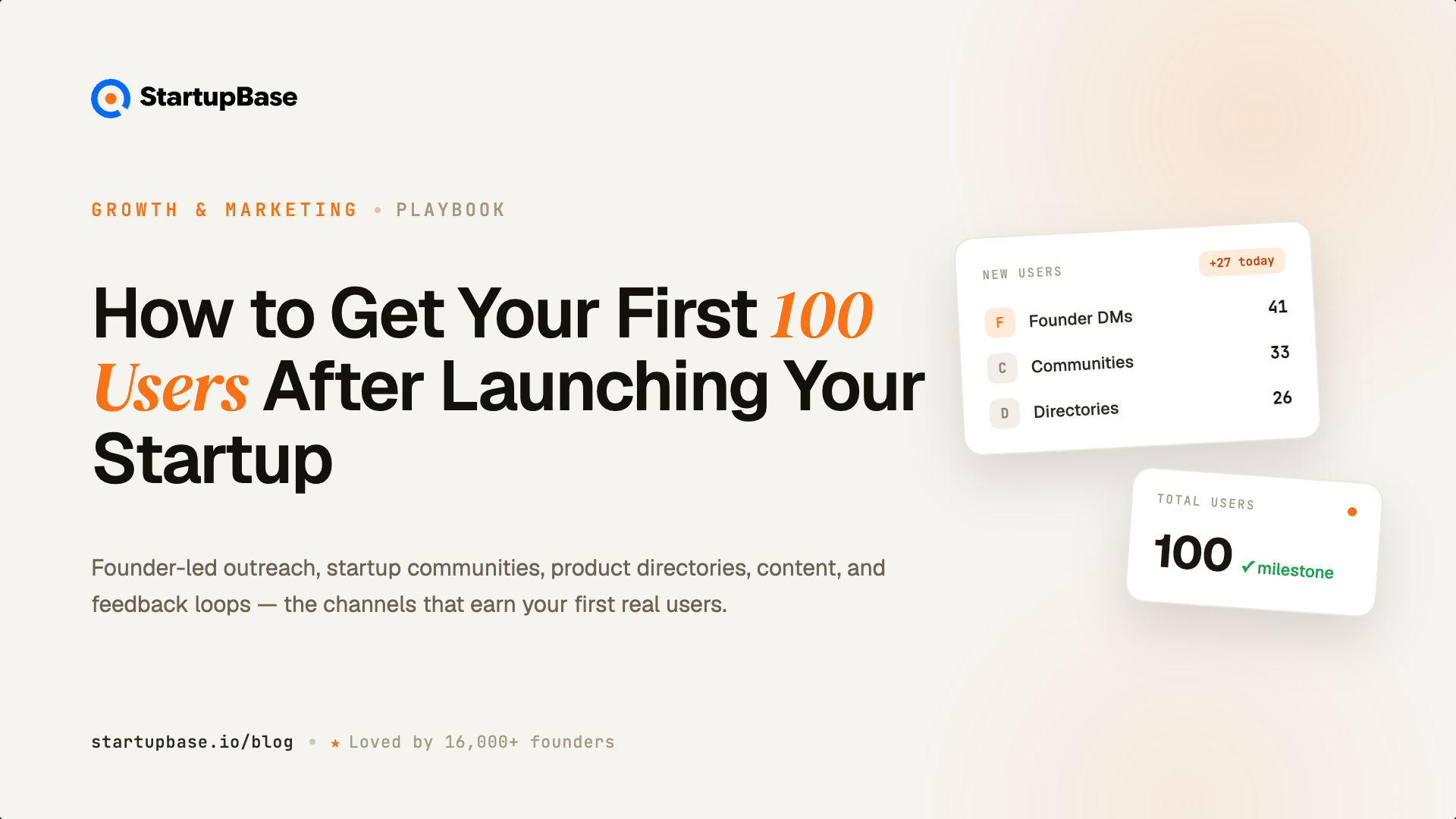 How to Get Your First 100 Users After Launching Your Startup