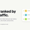XBoost · sites ranked by real traffic