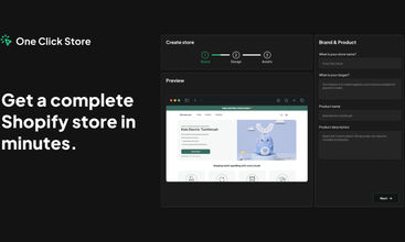 One Click Store screenshot