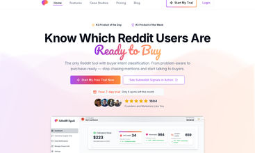 Subreddit Signals  screenshot