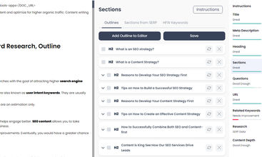 Outranking Platform screenshot