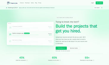 Projects2Jobs AI screenshot