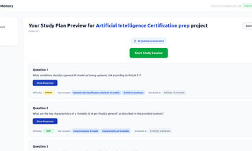 LongTerMemory AI Study Tool screenshot