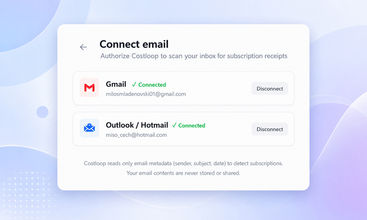 Costloop screenshot