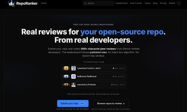 RepoRanker screenshot