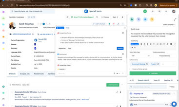 Recruit CRM screenshot