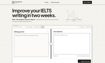 ielts writing practice screenshot