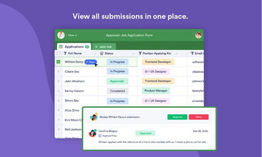 Approvals by JotForm screenshot