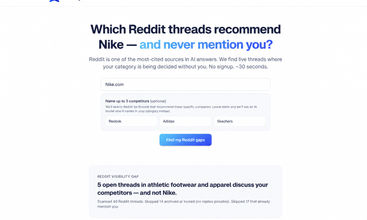 Reddit Gap Check by Monroya.ai screenshot