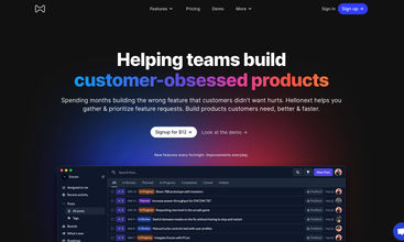 Hellonext screenshot