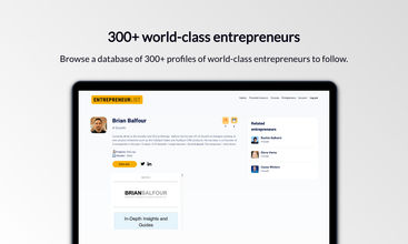 Entrepreneur List screenshot