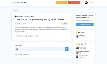 Request.chat screenshot