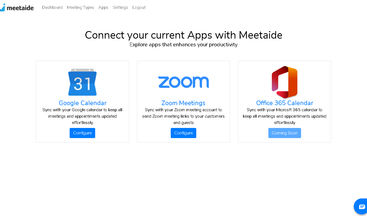 Meetaide screenshot