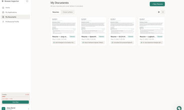 Resume Inspector screenshot