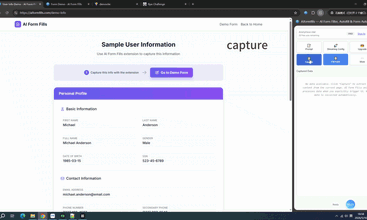 Aiformfills screenshot