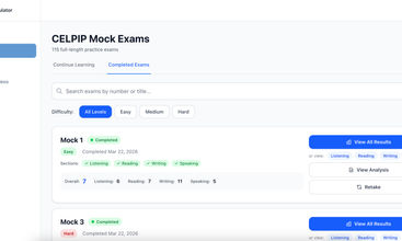 CELPIP Simulator screenshot