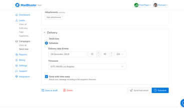 MailBluster screenshot