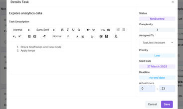 TaskJect screenshot