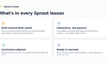 Sprout Lessons  screenshot