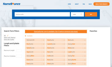 NameBounce screenshot