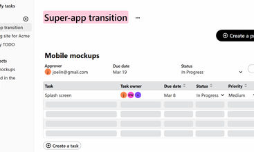 Sametable screenshot