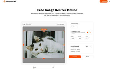 ResizeImage.dev screenshot