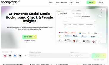 Socialprofiler screenshot