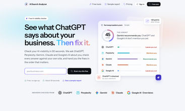 AI Search Analyzer screenshot