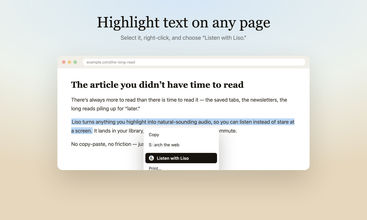 Liso: Listen to Highlights screenshot