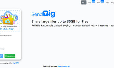 SendBig screenshot
