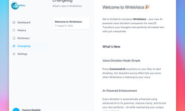 Writevoice screenshot
