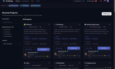 ProofSwap screenshot