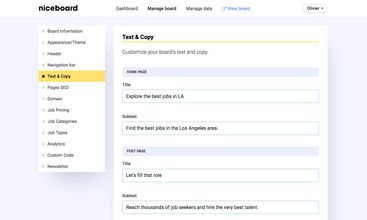 Niceboard screenshot