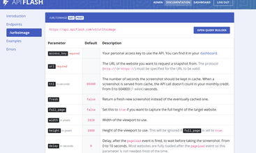 ApiFlash screenshot