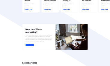 Affiliates8 screenshot