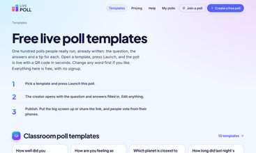 LivePoll screenshot