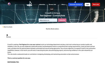 Sportstechjobs screenshot