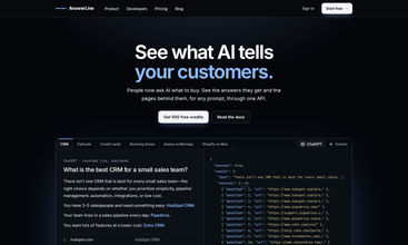 AnswerLine screenshot