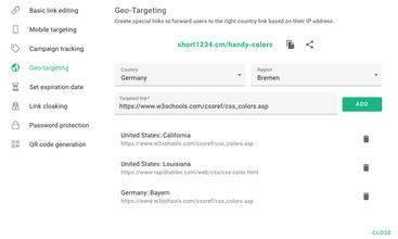 Short.io screenshot