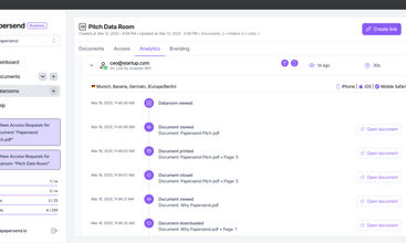 Papersend screenshot